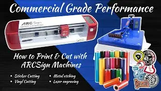 How to Print & Cut Sublimation Vinyl On T-shirt | With ARCSign Machines | T-shirt Printing Business