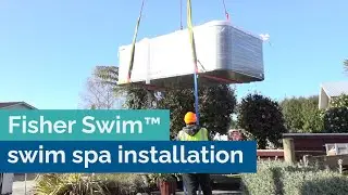 How to install the Fisher Swim&trade; swim spa by crane from start to finish