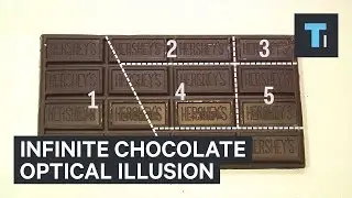 Infinite chocolate optical illusion