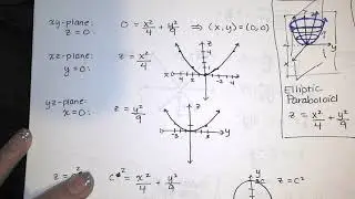 28. Cylinders and Quadric Surfaces - Part 3 - Elliptic and Hyperbolic Paraboloids, Transformations