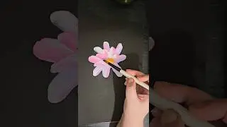 Quick & Simple Flower Painting #paintwithme #acrylicpainting #flower #inspiration #arttimelapse