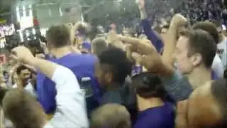 UNI Court Storm vs UNC!!