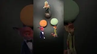 Mixing Colours Of Zootopia2 #asmrmixing #satisfyingcolors #zootopia2