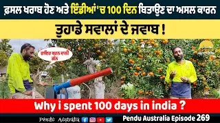 Why I spent 100 days in india ~ Pendu Australia Episode 269 ~ Mintu Brar