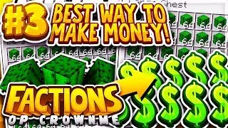 BEST WAY TO MAKE MONEY IN FACTIONS + RANK GIVEAWAY | Minecraft FACTIONS Series #3 (CrownMe Factions)