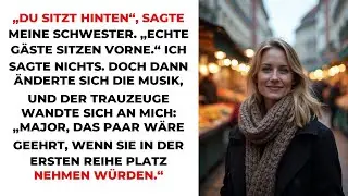 &bdquo;Du sitzt hinten&ldquo;, sagte meine Schwester. &bdquo;Echte G&auml;ste sitzen vorne.&ldquo; Ich sagte nichts. Doch dann...