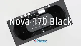 Spatec Nova 170 Black Hydromassage Bathtub