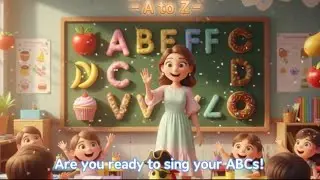 ABC learning made tasty 😋Alphabet with delicious food names 🍕🍓Perfect for kids & toddlers 🎈