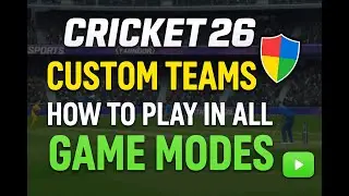 Playing with Custom Teams in cricket 26! #cricket #cricket26 #cricket26gameplay