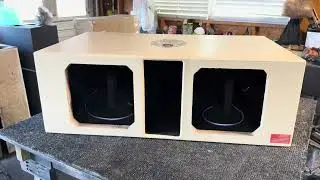 @KICKERAudio Dual SoloBaric 12&rsquo;s MBE &ldquo;Top Hat&rdquo; Enclosure!!!&hellip;Samuel Robinson Build!