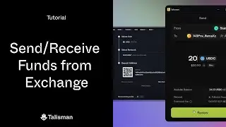 How to transfer funds from exchanges with Talisman wallet.