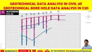 Geotechnical Model in Civil 3d | Display Bore hole Data in Civil 3d | Bore Hole Profile in Civil 3d