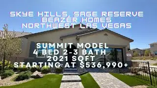 Summit plan at Sage Reserves by Beazer Homes | New Build Tour, homes for sale North west Las Vegas