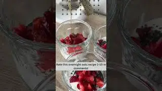 Easy and Satisfying: Make Strawberry Overnight Oats in minutes #shorts #EasyRecipe