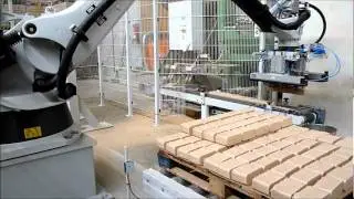 fischertech: Kuka-Roboter-Palettierung für Briketts / robot-palletizing
