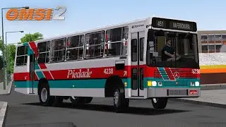 OMSI 2 - Marcopolo Torino 1989 (LN) MB OF-1620 da Viação Piedade | Mapa Vale do Aço 3.1 - Linha 451