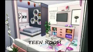THE SIMS 4: NO CC // GIRL TEEN BEDROOM