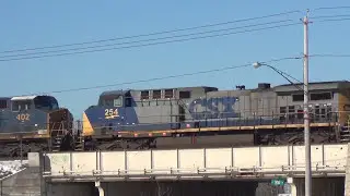How Many Engines On This CSX Train? Count And See! Including Rare CSX SD60M
