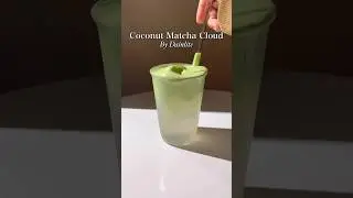 Making The Viral Coconut Matcha Cloud at Home!💚🥥 #shorts #matcha #homecafe #recipe