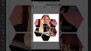 Image in multiple frames using compound path.
