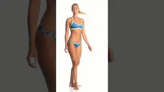 TYR Women's Serenity Crosscut Tieback Bikini Top | SwimOutlet.com