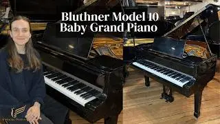Рояль Bluthner Model 10 Baby Grand Piano, черный, полиэстер | Обзор и демонстрация | Sherwood Pho...