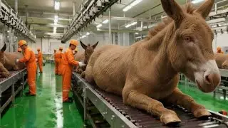 Inside the Donkey Leather Factory: How Raw Hides Become Luxury Leather (Full Process)