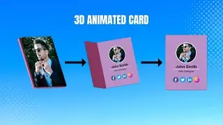 3D Animated Card Design Using HTML CSS
