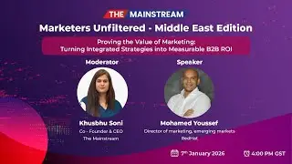 Marketers Unfiltered: The Real Way to Align Marketing with Revenue Objectives ft. Mohamed Youssef