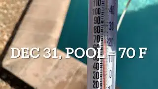 Before and After a Solar Pool Heater in Coral Springs, Florida