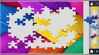 Vibrant feather rainbow 🌈// #jigsawpuzzle #feathers #colorful #vibrant #nature #art @puzzlezone2080