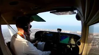 VFR flight Antwerp airport to Oostende airport with nice beach approach