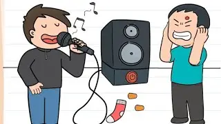 Brain Test. Уровень 513. Остановите надоедливого певца. Прохождение.