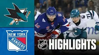 NHL Highlights | Sharks vs. Rangers | October 23, 2025