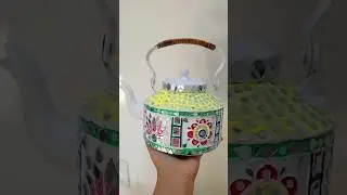 Home Decor DIY| DIY Kettle How to Hand Paint a Kettle | #shorts #diy