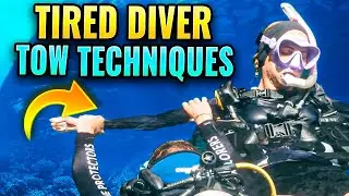 Tired Diver Tow:  Techniques for the PADI Open Water Course on Koh Tao #shorts #scubadiving