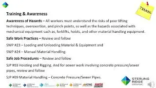 Safe Material Handling Initiative 2025