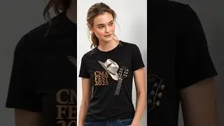CMA Fest 2025: Iconic Cowboy Hat and Guitar Design T-Shirt Shop Now on TeePublic!