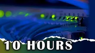 Server room sounds with a black screen for sleeping and focus | White Noise | 10 Hours|Black Screen