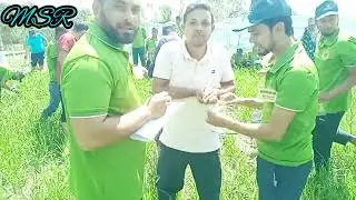 কৃষকের মাঠ ও IPM প্লটে AESA করা হচ্ছে ।Agro Eco System Analysis ।