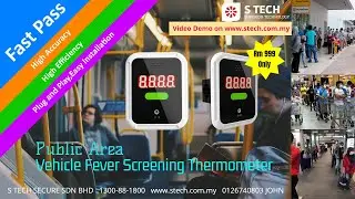S TECH Fast Detect Temperature for Public Area,Vehicle Fever Screening Thermometer STTHEH-08