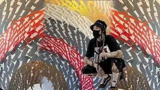 BURNZY ART 🔥🔥🔥 step by step TUTORIAL creating a  CALLIGRAFFITI canvas with molotow paint 🌪️🌪️🌪️
