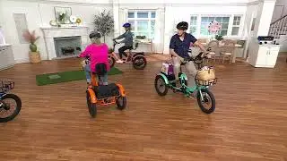 Vesla Folding Low-Step 750W E-Trike w/16MPH Speed & Accessories on QVC