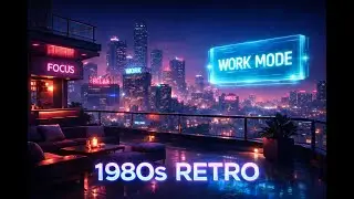 Upbeat Retro 1980s Inspired Focus Music ✨ Fun Neon Work Mode Vibes