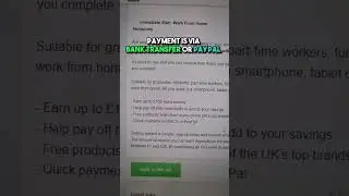 Remote work from home jobs that require no experience - UK - easy way to make money #shorts