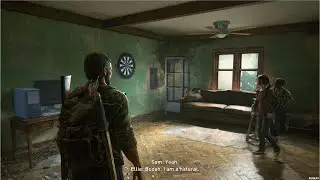 Ellie & Sam Playing Darts Scene - The Last Of Us Part 1 Remake