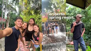 eriberta spring resort vlog 🌴 commuting, good vibes, swimming & food trip with friends