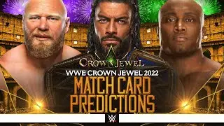 WWE Crown Jewel 2022 - Card Predictions [v2]