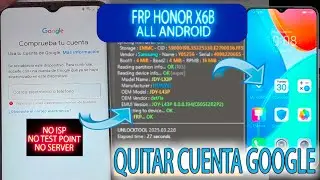 BOOM FRP HONOR X6B JDY LX3P QUITAR CUENTA GOOGLE BIEN EXPLICADO MTK UNLOCKTOOL HUAWEI X5 X7 X8 X9