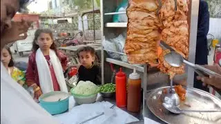 Children are buying desi shawarma on Eid's day || street food karachi Pakistan
